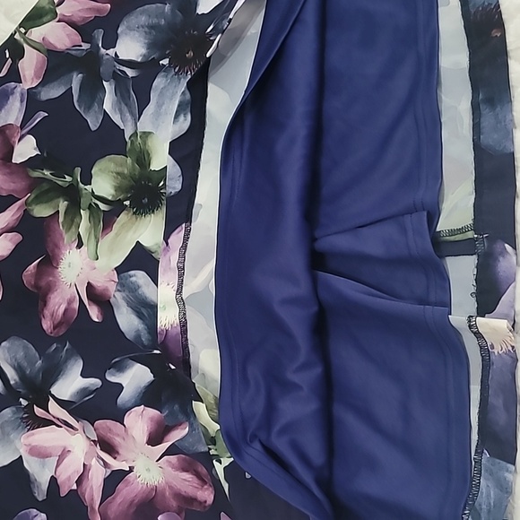 Kay Unger Flora Print Mini Dress Size 6 - Picture 7 of 12